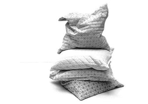 Four pillows set, 19.5X19.5" / 50x50 cm, cushions set, Home accessory, scatter pillow, textured covers, Geo pillows