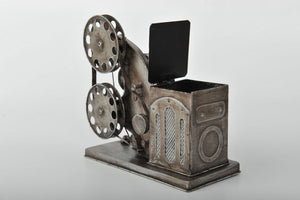 Wood and Metal Projector Replica Vintage Decoration Antique Trinket Box