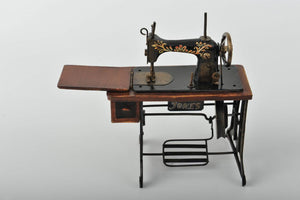 Miniature Wooden Jones sewing machine Vintage Decoration Antique Replica