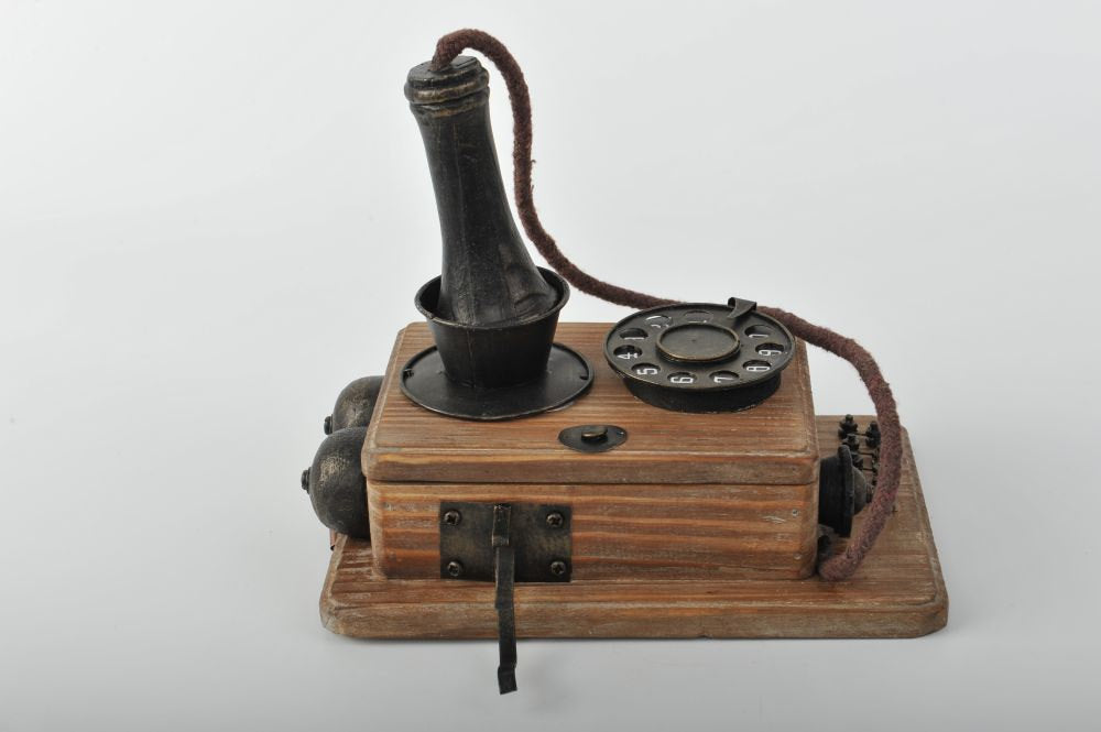 Dial candle stick phone Vintage Decoration Antique Trinket Box