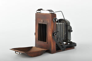 Wood and Metal 1950's Camera Replica Vintage Decoration Antique Trinket Box