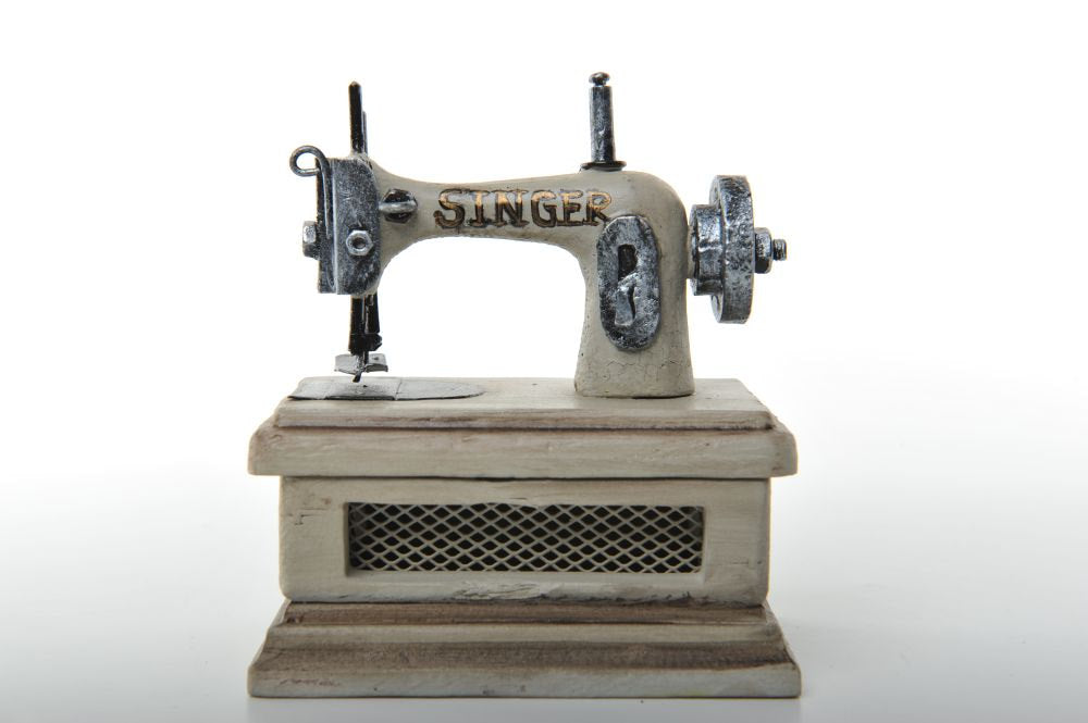 Miniature Unique White Singer Sewing Machine Vintage Decoration Antiqu –  Arba design