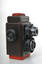 Vintage Wood and Metal Replica of Rolleiflex Camera Vintage Decoration Antique Trinket Box