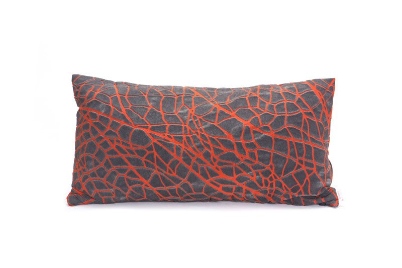 Grey rectangle decorative pillow cover, 30X60 cm, 12 