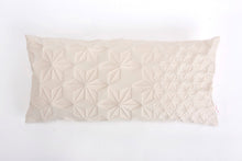Cream textured pillow cover 30x60 cm, 23.6X11.8" ,Geometry inspired cushion, Modern home decor, Japanese inspired cushion cover, Amit pillow