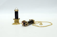 Brass Kaleidoscope Necklace, Mini Puzzle Wheels Kaleidoscope with brass necklace, Gift Idea