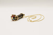 Brass Kaleidoscope Necklace, Mini Puzzle Wheels Kaleidoscope with brass necklace, Gift Idea