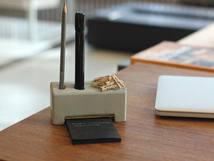 Concrete  Pen Stand Desk Organizer