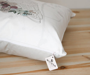 Decorative Pillow - White Owl